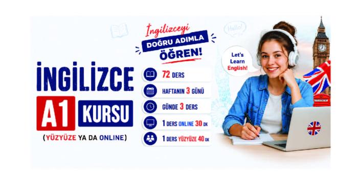 İngilizce A1 Kursu (Yüzyüze ve Online)